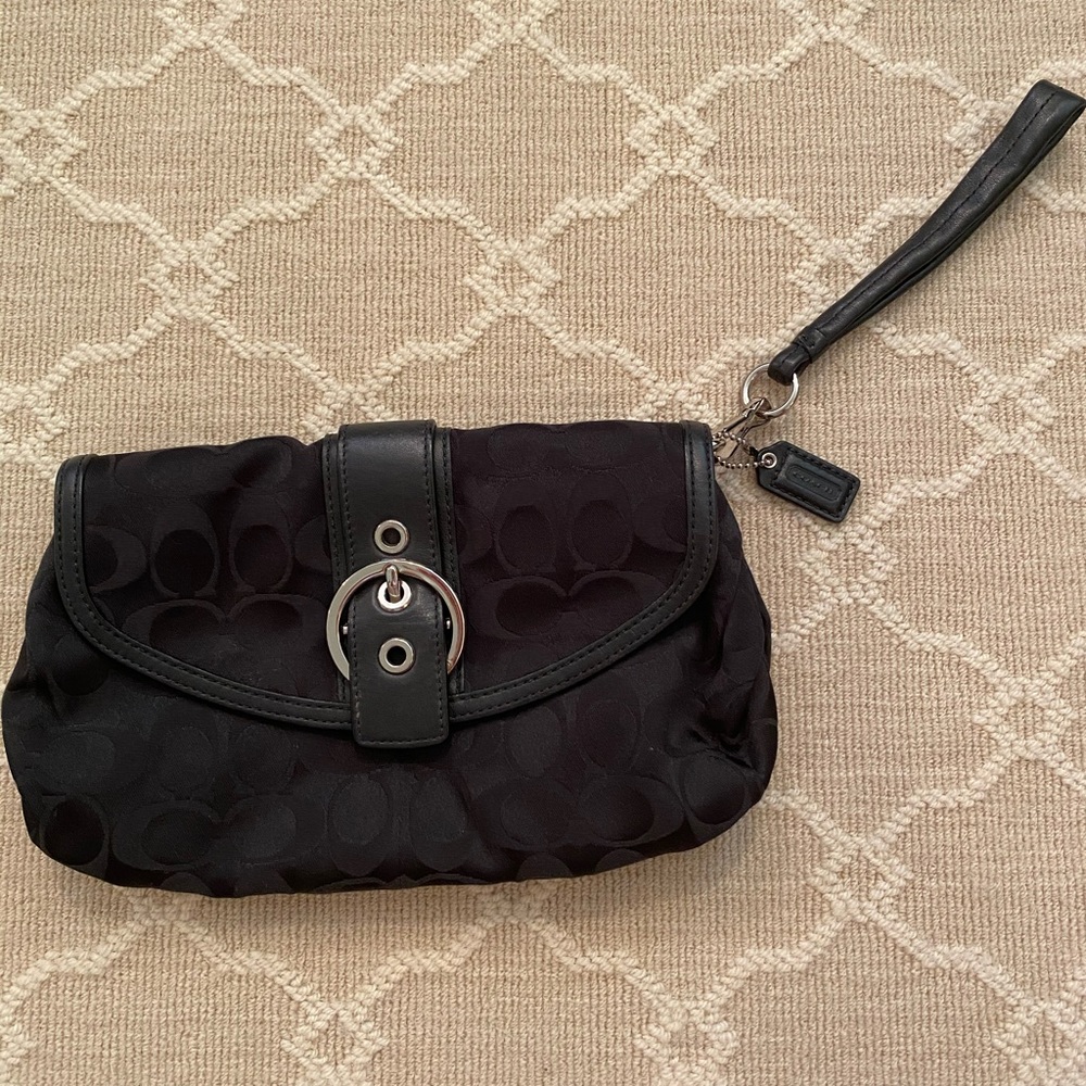 Leather Coach Clutch